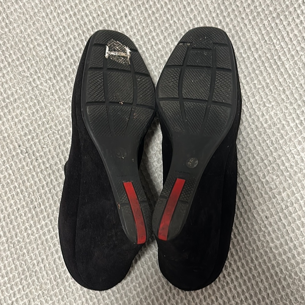 PRADA Suede Mules Heels 36 - Picture 3 of 4